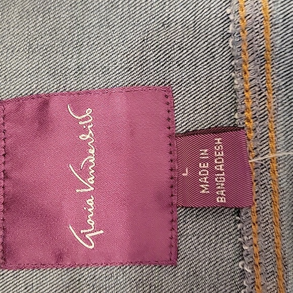 NWT Gloria Vanderbilt women's Jean jacket size large - Picture 6 of 10
